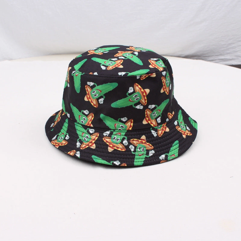 Wholesale Polyester Fruit Pattern Print Bucket Hat