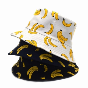 Wholesale Polyester Fruit Printing Bucket Hat