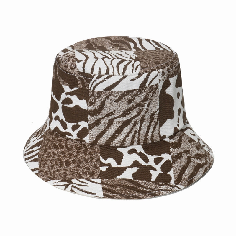 Wholesale Polyester Geometric Rhombus Check Bucket Hat