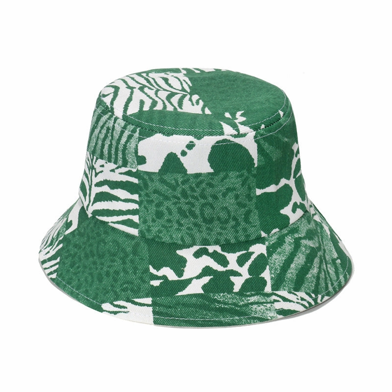 Wholesale Polyester Geometric Rhombus Check Bucket Hat