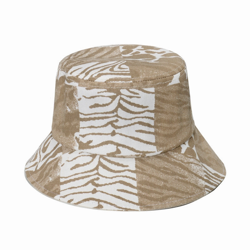 Wholesale Polyester Geometric Rhombus Check Bucket Hat