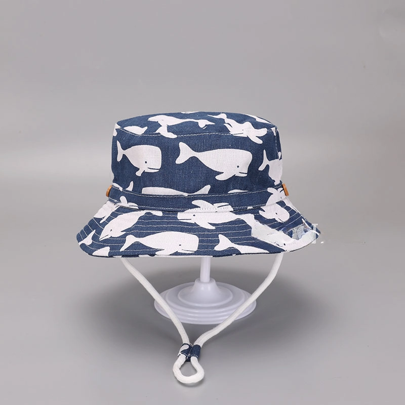 Wholesale Polyester Kids Strawberry Print Bucket Hat