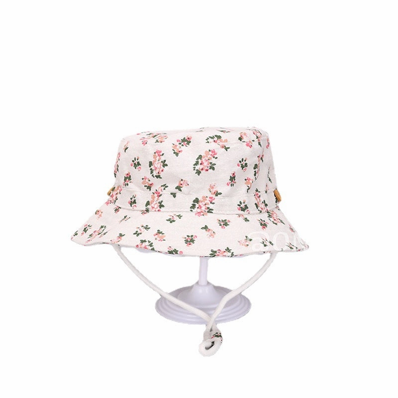 Wholesale Polyester Kids Strawberry Print Bucket Hat