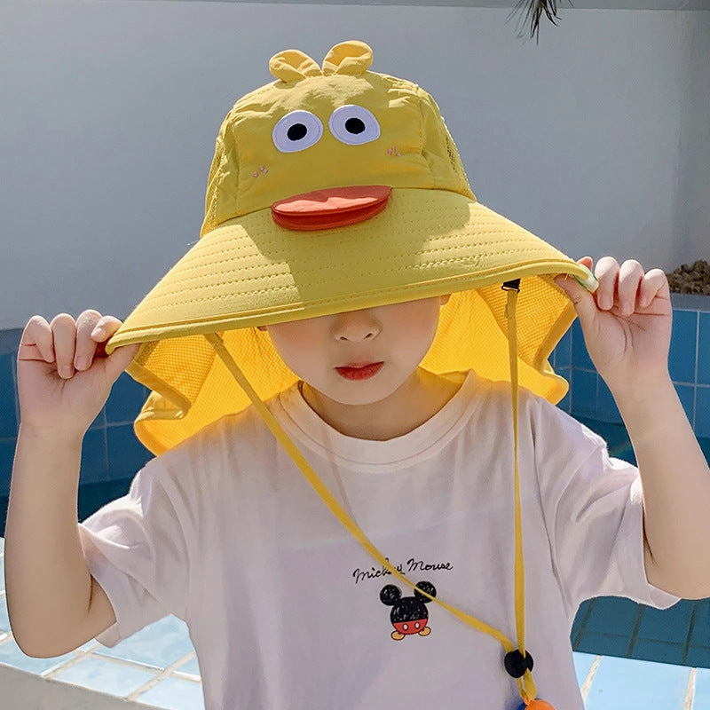 Wholesale Polyester Kids Summer Sun Protection Bucket Hat