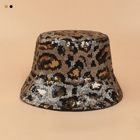 Wholesale Polyester Leopard Print Bucket Hat