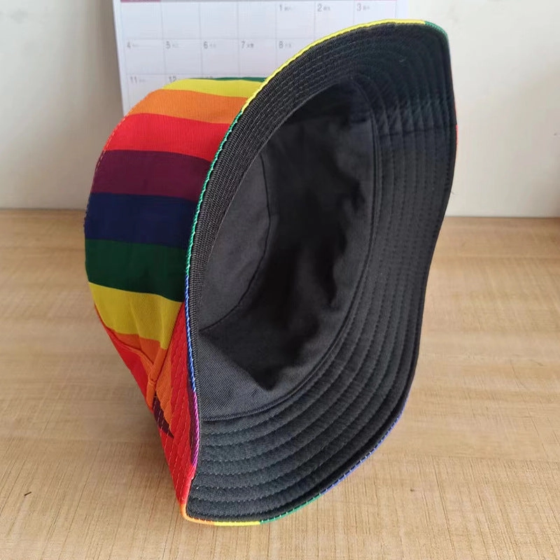 Wholesale Polyester LGBT Rainbow Bucket Hat