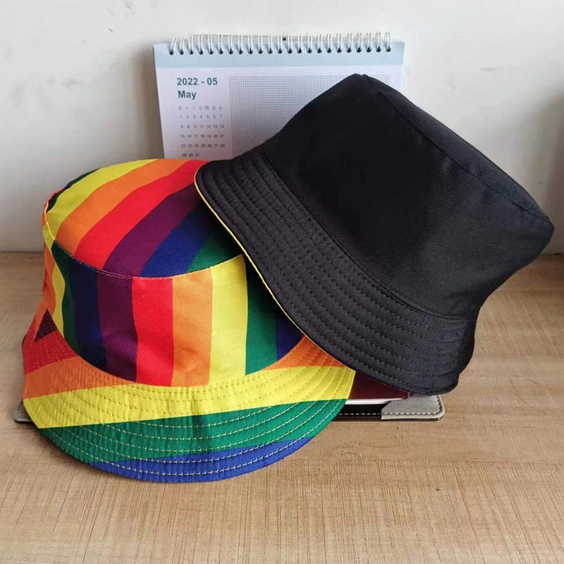 Wholesale Polyester LGBT Rainbow Bucket Hat
