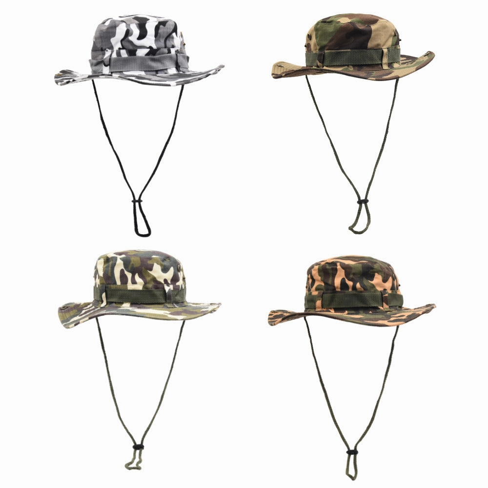 Wholesale Polyester Mountaineering Camouflage Bucket Hat