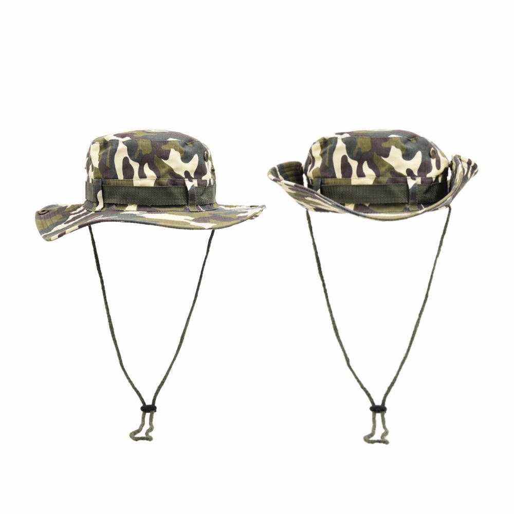 Wholesale Polyester Mountaineering Camouflage Bucket Hat