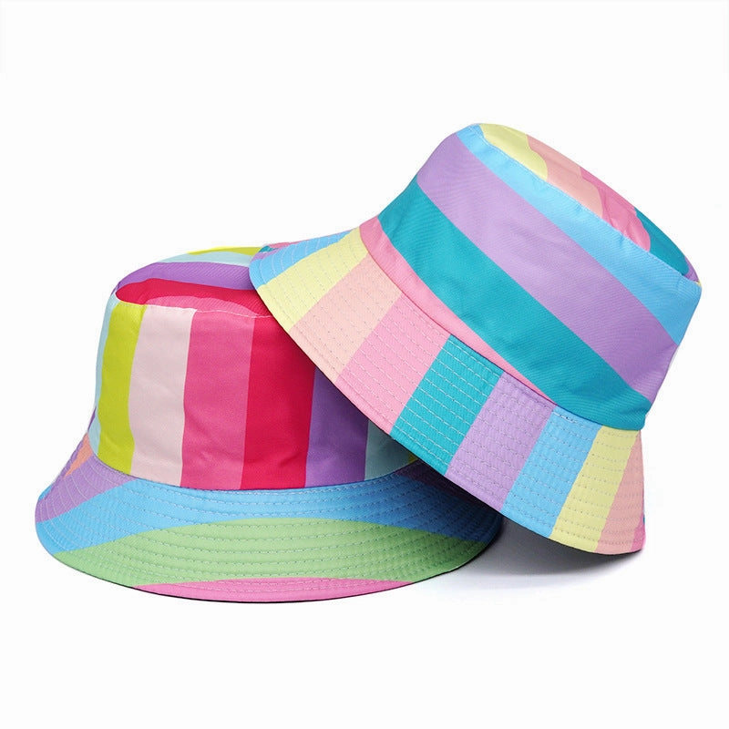 Wholesale Polyester New Rainbow Bucket Hat