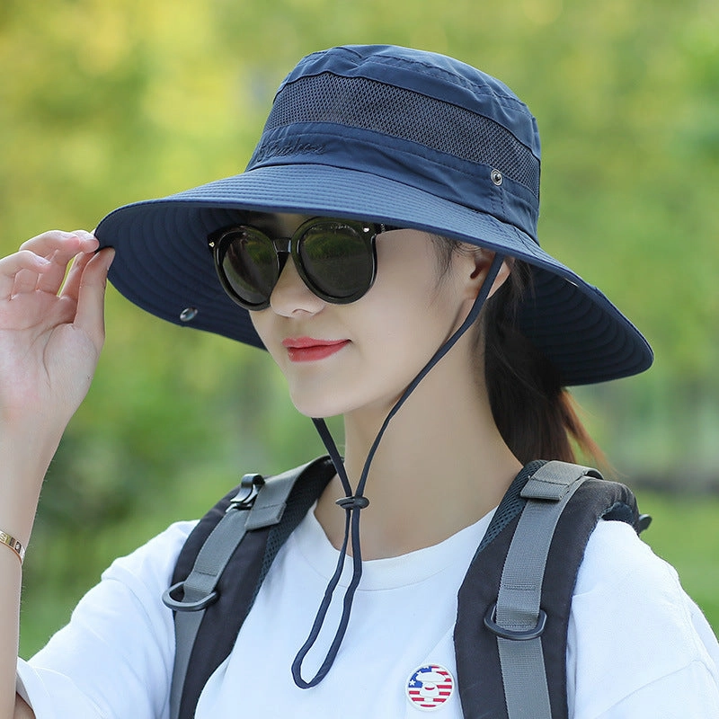 Wholesale Polyester Outdoor Sun Visor Hat Couple Bucket Hat Mountaineering Hat
