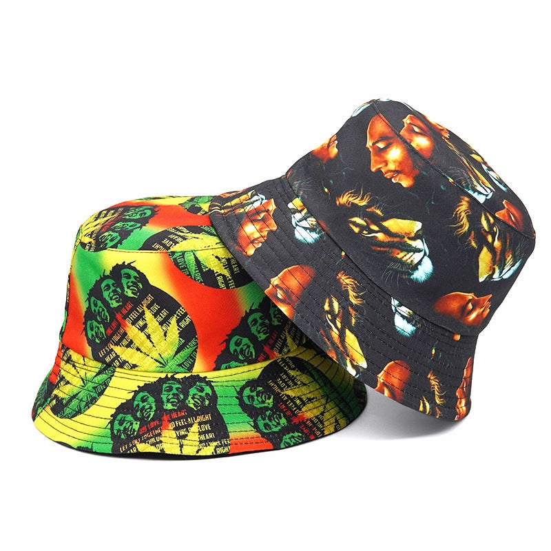 Wholesale Polyester Portrait Pattern Bucket Hat