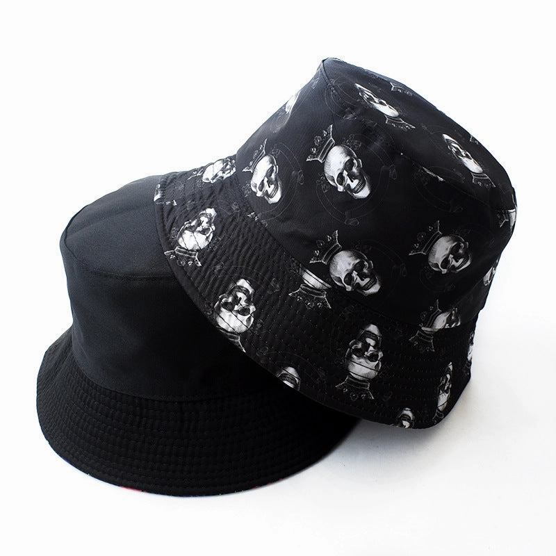 Wholesale Polyester Reversible Skull Bucket Hat