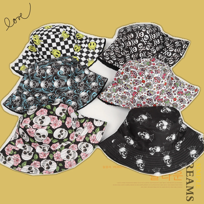 Wholesale Polyester Skull Bucket Hat