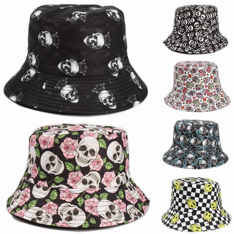 Wholesale Polyester Skull Bucket Hat
