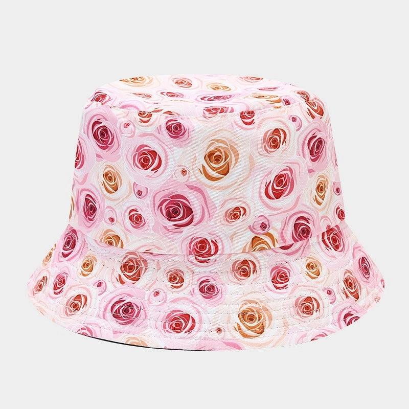 Wholesale Polyester Small Flower Pattern Bucket Hat