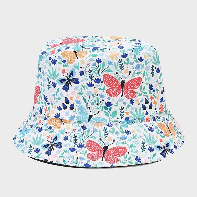 Wholesale Polyester Small Flower Pattern Bucket Hat