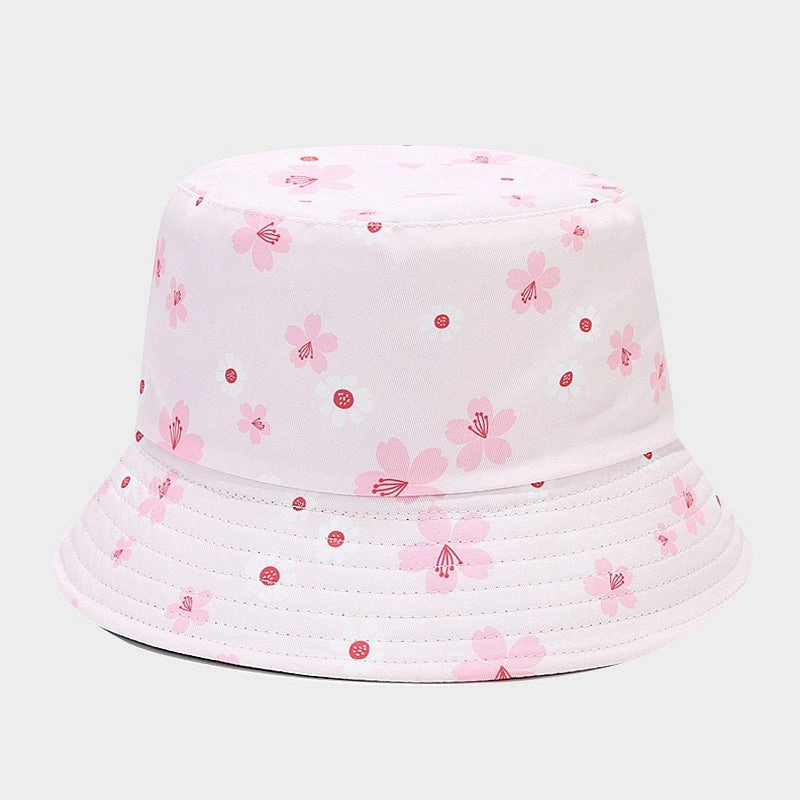 Wholesale Polyester Small Flower Pattern Bucket Hat