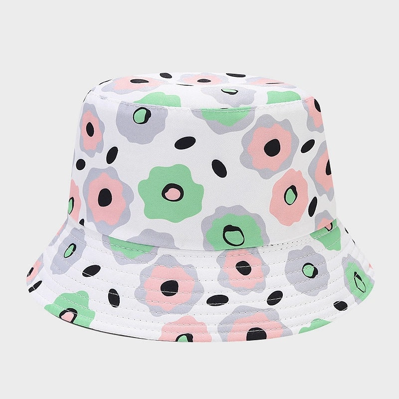 Wholesale Polyester Small Flower Pattern Bucket Hat