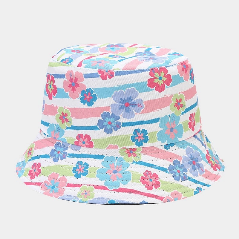 Wholesale Polyester Small Flower Pattern Bucket Hat