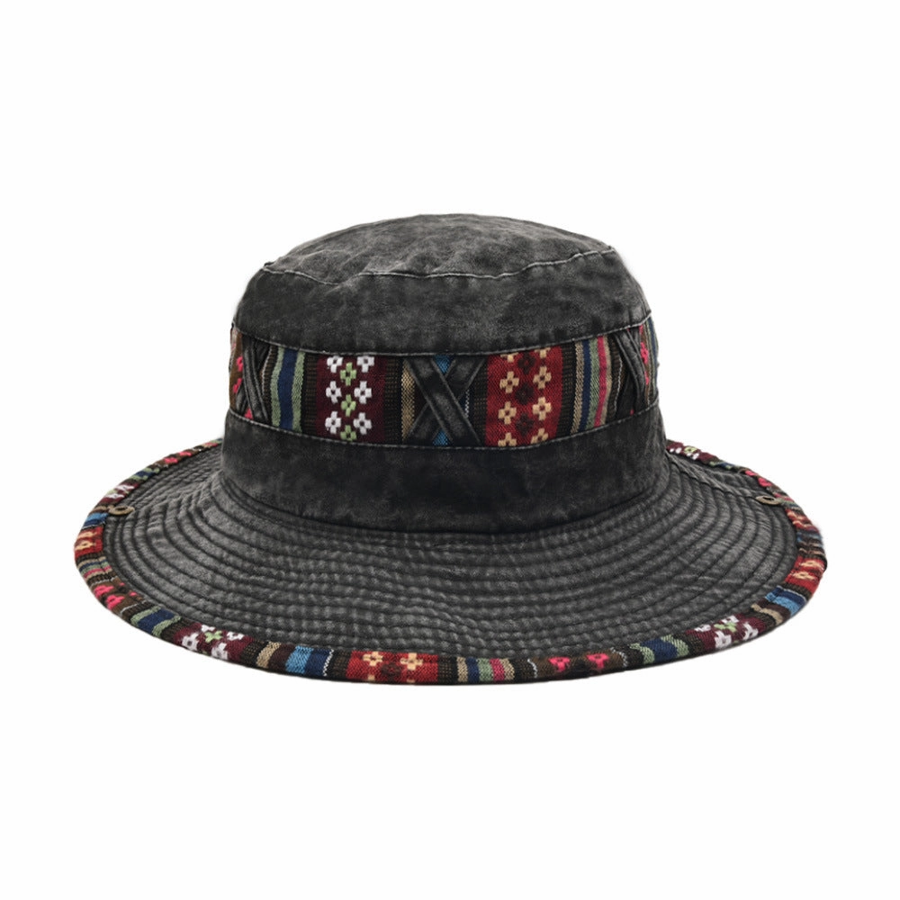 Wholesale Polyester Solid Color Lace Mountaineering Bucket Hat