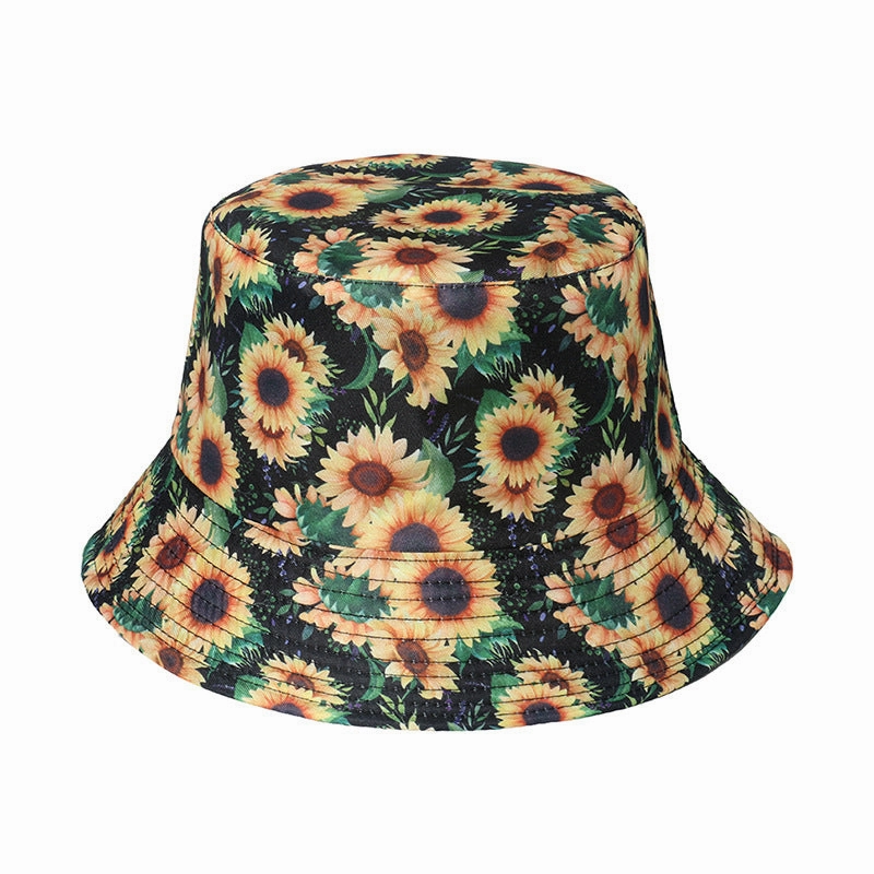 Wholesale Polyester Sunflower Bucket Hat