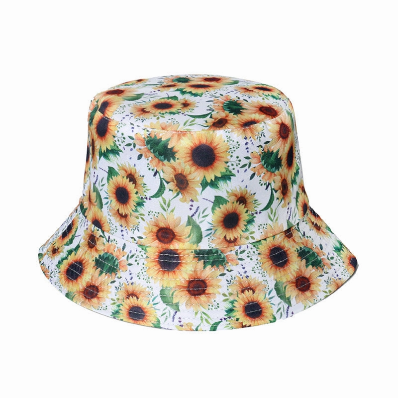 Wholesale Polyester Sunflower Bucket Hat
