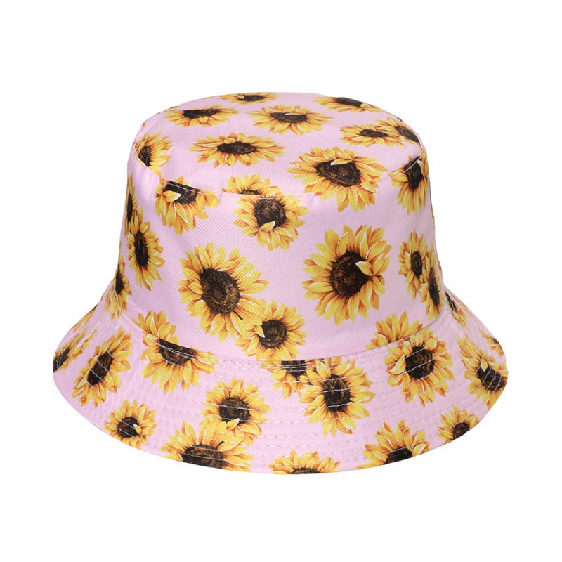 Wholesale Polyester Sunflower Bucket Hat