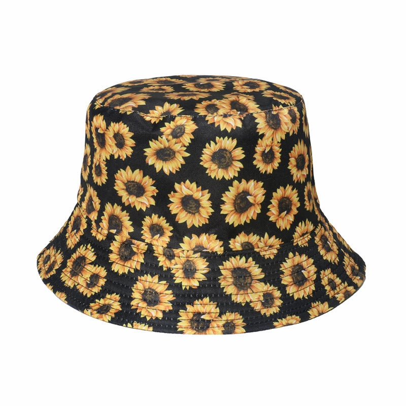 Wholesale Polyester Sunflower Bucket Hat