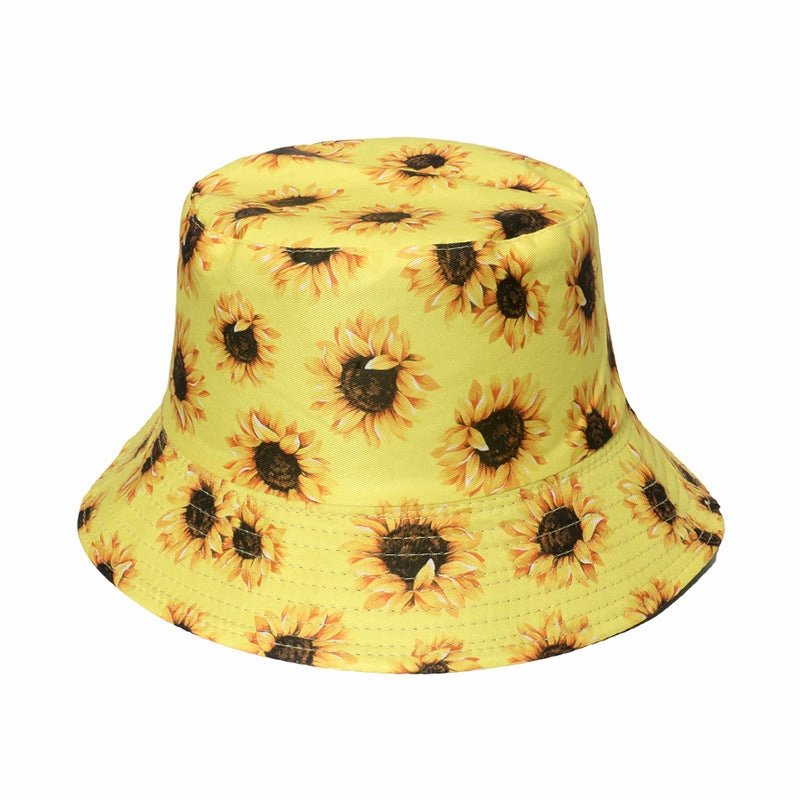 Wholesale Polyester Sunflower Bucket Hat