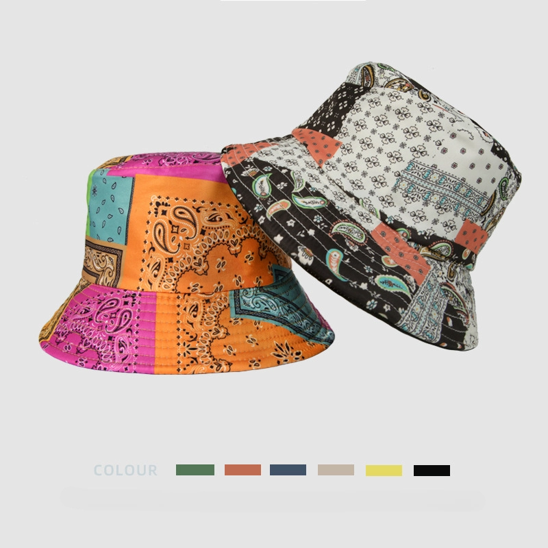 Wholesale Polyester Sunscreen Hat Sunshade Printed Bucket Hat