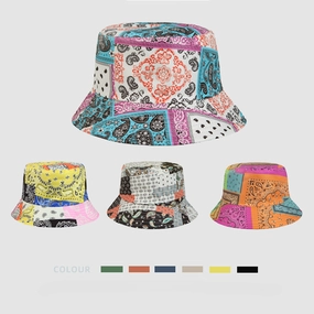 Wholesale Polyester Sunscreen Hat Sunshade Printed Bucket Hat