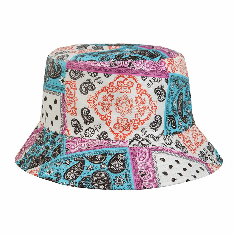 Wholesale Polyester Sunscreen Hat Sunshade Printed Bucket Hat