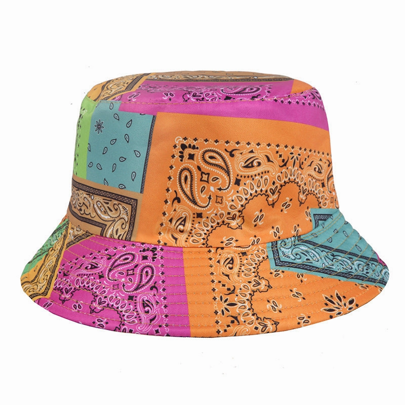 Wholesale Polyester Sunscreen Hat Sunshade Printed Bucket Hat