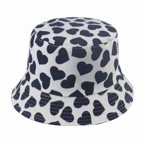 Wholesale Polyester Sunshade Sunscreen Love Print Bucket Hat