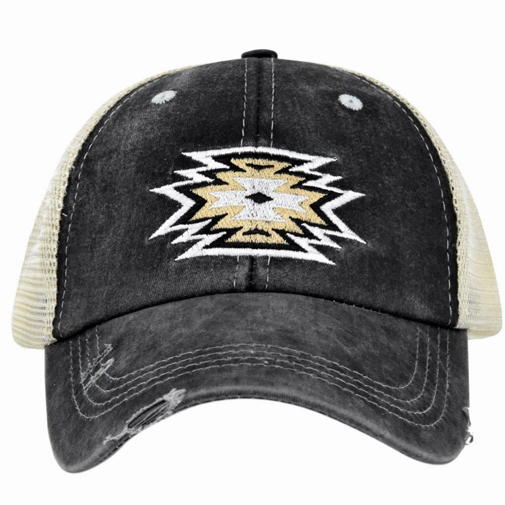 Wholesale Ponytail Hole Embroidered Sun Visor Baseball Cap