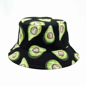 Wholesale Printed Fruit Pattern Cotton Fisherman Hat