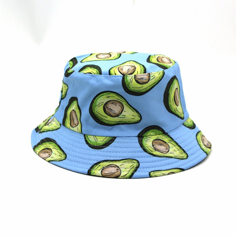 Wholesale Printed Fruit Pattern Cotton Fisherman Hat