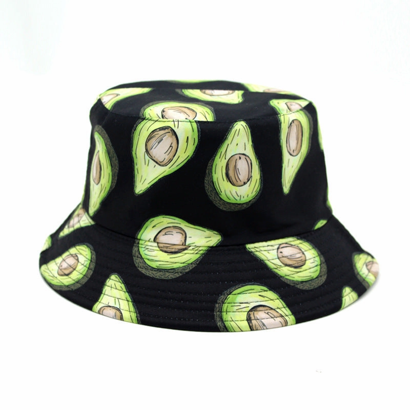 Wholesale Printed Fruit Pattern Cotton Fisherman Hat