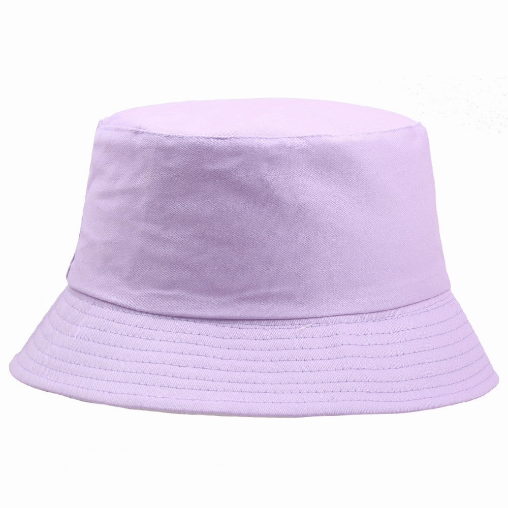 Wholesale Pure Cotton Solid Color Embroidered Logo Bucket Hat