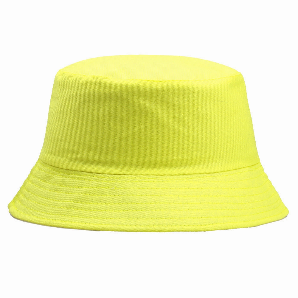 Wholesale Pure Cotton Solid Color Embroidered Logo Bucket Hat