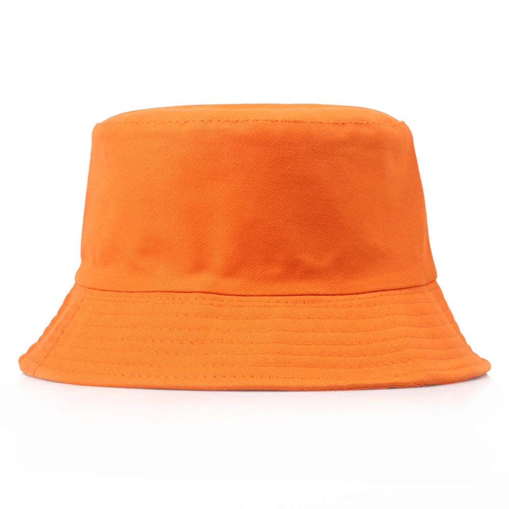 Wholesale Pure Cotton Solid Color Embroidered Logo Bucket Hat