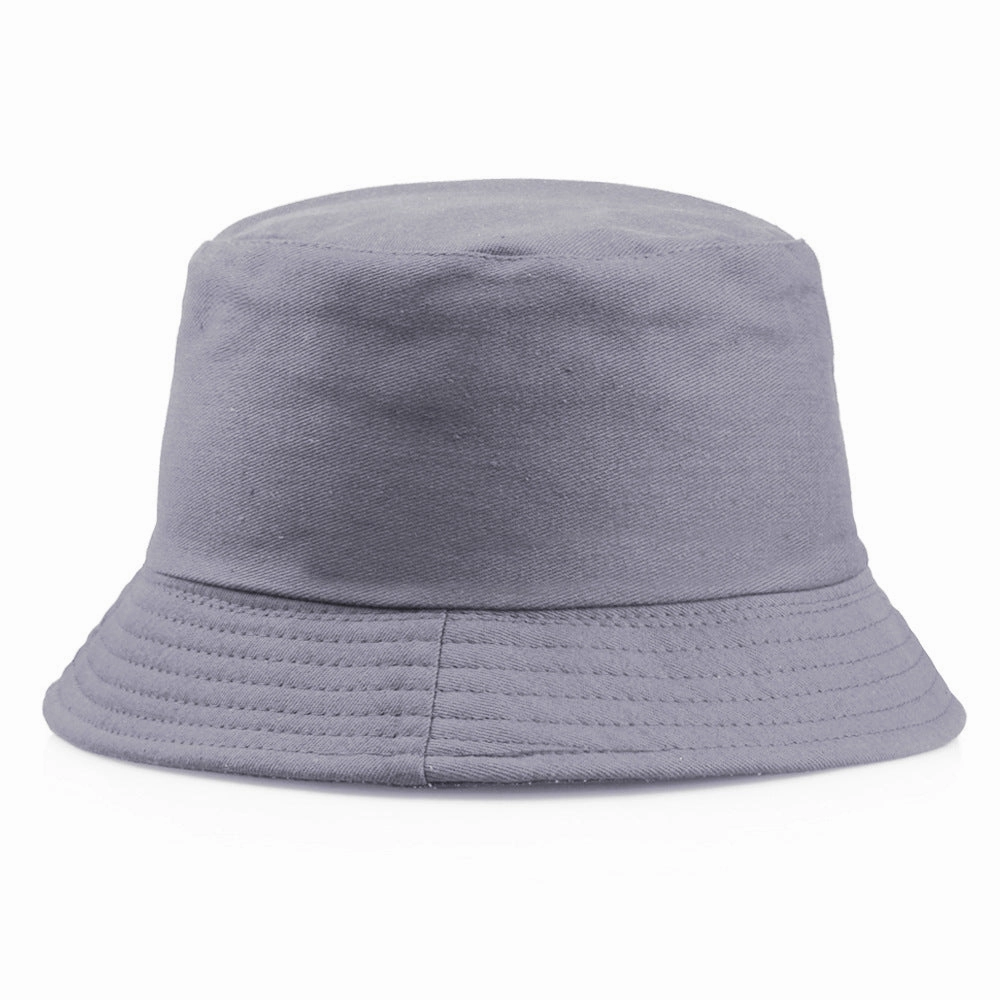 Wholesale Pure Cotton Solid Color Embroidered Logo Bucket Hat