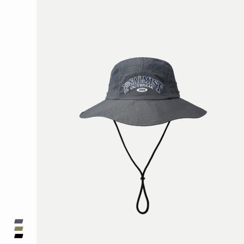Wholesale Quick Dry Sunscreen Lettering Polyester Bucket Hat