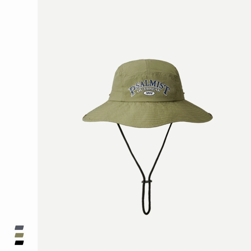 Wholesale Quick Dry Sunscreen Lettering Polyester Bucket Hat
