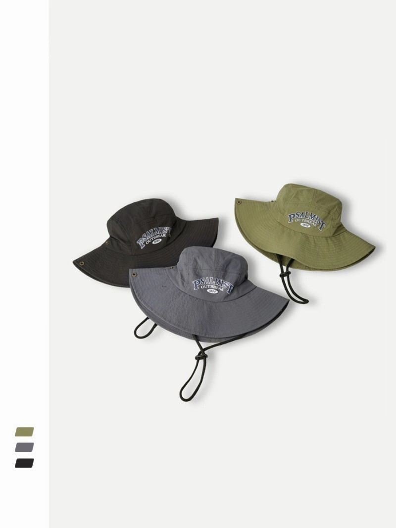 Wholesale Quick Dry Sunscreen Lettering Polyester Bucket Hat