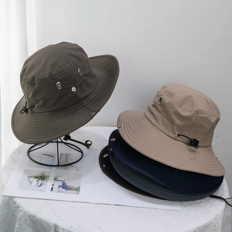 Wholesale Quick-drying Drawstring Western Cowboy Bucket Hat