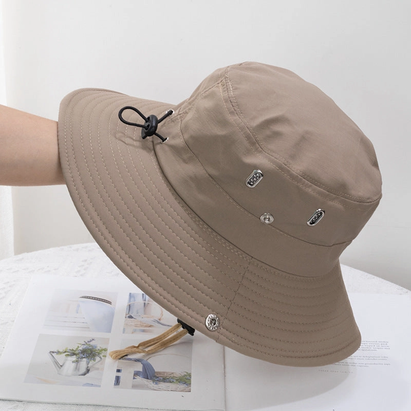 Wholesale Quick-drying Drawstring Western Cowboy Bucket Hat