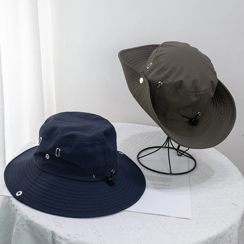 Wholesale Quick-drying Drawstring Western Cowboy Bucket Hat