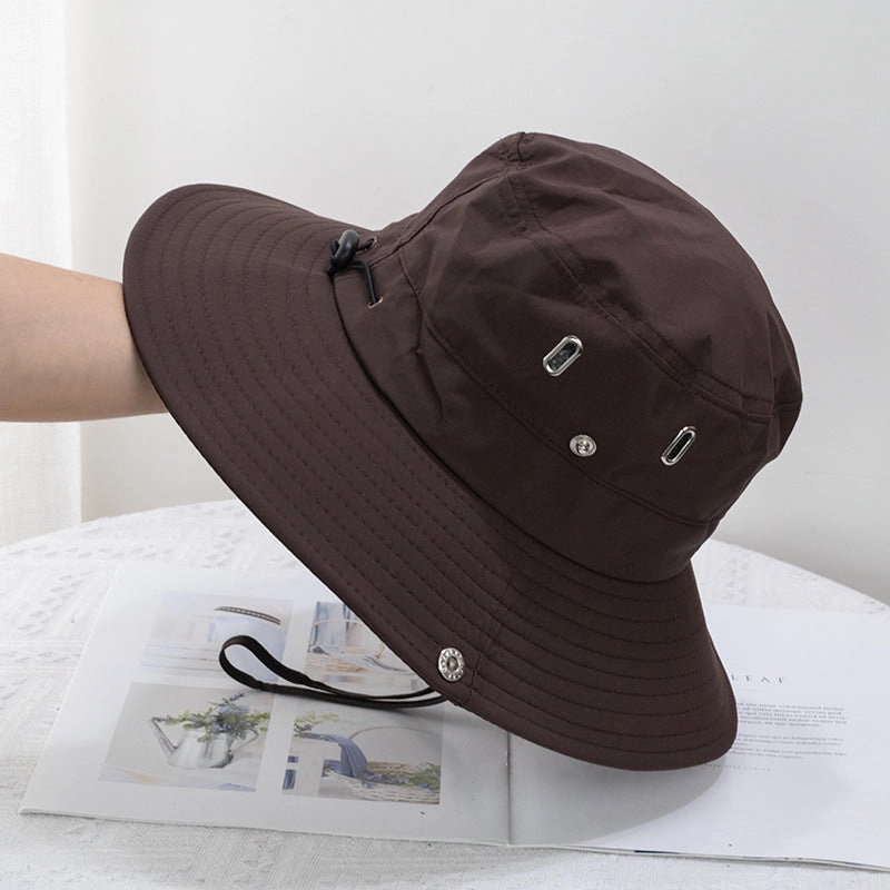 Wholesale Quick-drying Drawstring Western Cowboy Bucket Hat
